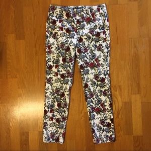 Zara floral printed pants